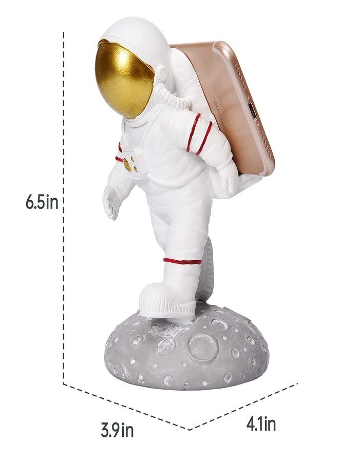 AUGEN Exclusive Resin Astronaut Figurine Mobile Holder Stand for Showpiece (6.5 Inches, Standard, Multicolour) - Image 3